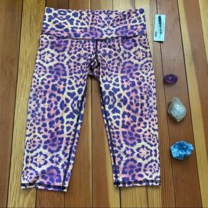 teeki goddess capri legging in purple awakening